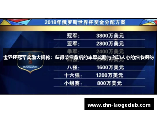 世界杯冠军奖励大揭秘：获得荣誉背后的丰厚奖励与激动人心的细节揭秘